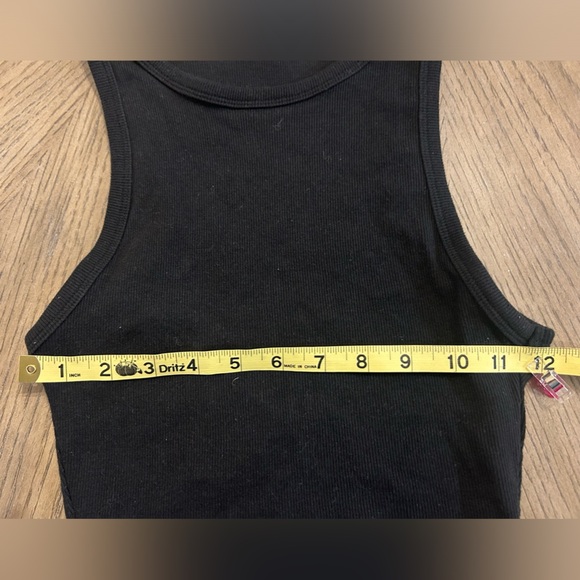 Zara black cropped tank top size M - Picture 6 of 6